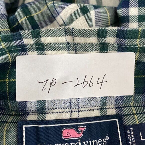 Vineyard Vines Slim Fit Tucker Shirt Mens Large Plaid Long Sleeve TP-2664‎ - Picture 2 of 8